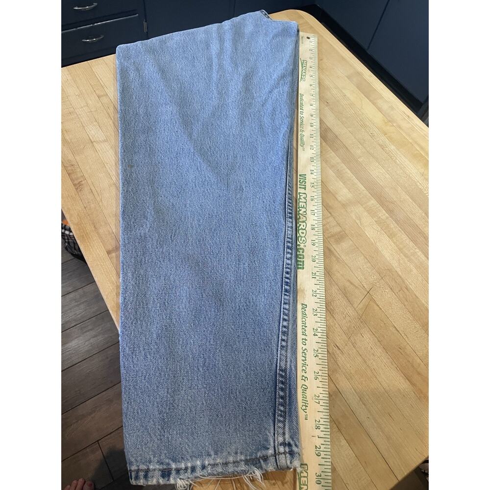 Vintage Y2K Levi’s 560 Loose Fit Tapered Leg Blue Denim Jeans 33x30 Made In USA - Picture 4 of 11